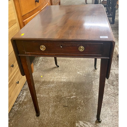 503 - Mahogany drop leaf pembroke table 