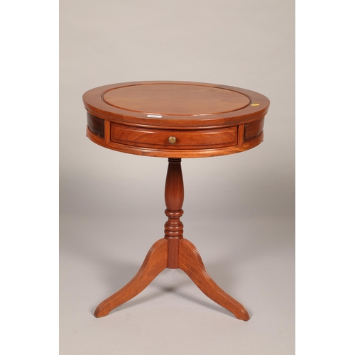 423 - Cherrywood pedistal table with fitted drawers