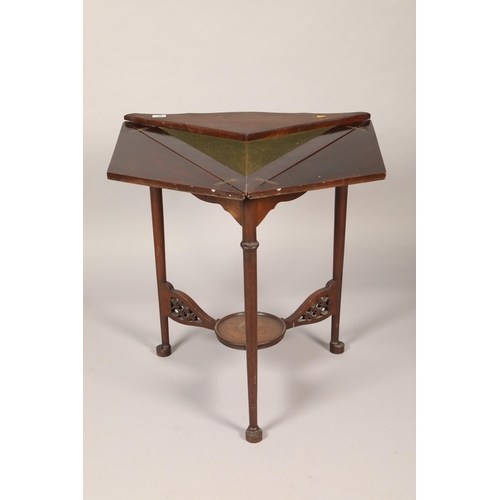 481 - Mahogany open out card table