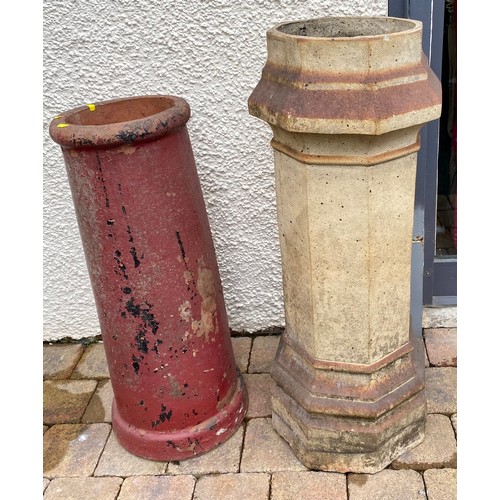 449 - Two chimney pots 