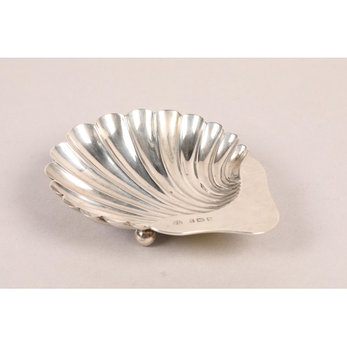 126 - Silver scallop shell dishBirmingham 1903