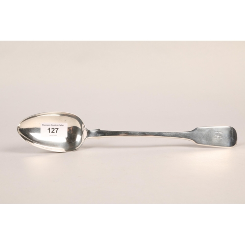 127 - George IV Silver serving spoon London 1826maker Walter Thornhill