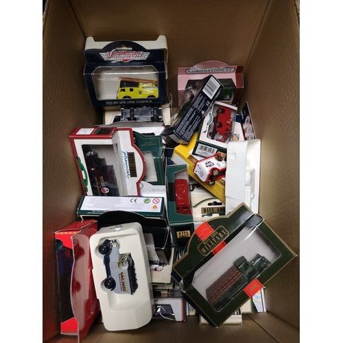 406 - Fifty- five Days gone by vans/buses, most in  boxes ( 55)