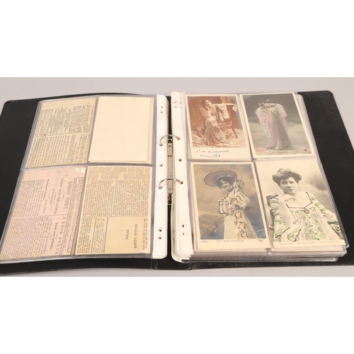 240 - Folder of assorted postcards