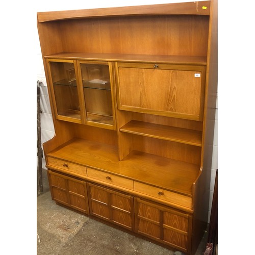 581 - Nathan teak display cabinet 192 x 153 cm