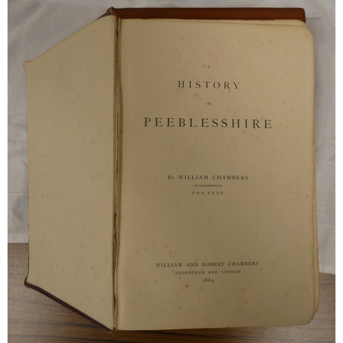 104 - SCOTTISH BURGH RECORDS SOCIETY.  2 vols. re. Peebles. Quarto. Orig. brown cloth. One vol. ... 