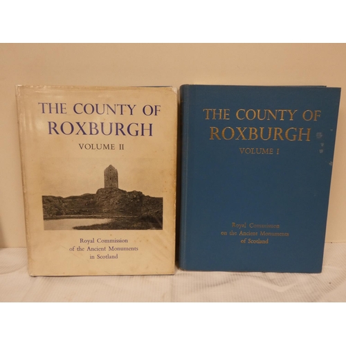 113 - ROYAL COMM. ON THE ANCIENT & HIST. MONUMENTS OF SCOTLAND.  The County of Roxburgh. 2 vols. Plans... 