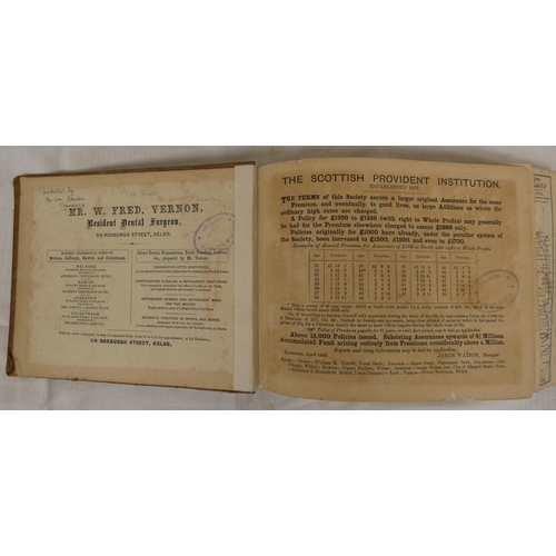 119 - RUTHERFURD J. & J. H.  The Southern Counties' Register & Directory. Fldg. map. Obl... 