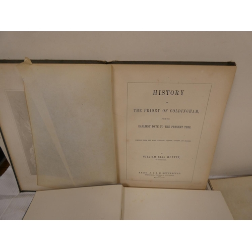 129 - THOMSON A.  Coldingham, Parish & Priory. Frontis, fldg. plan & illus. Quarto. Orig... 