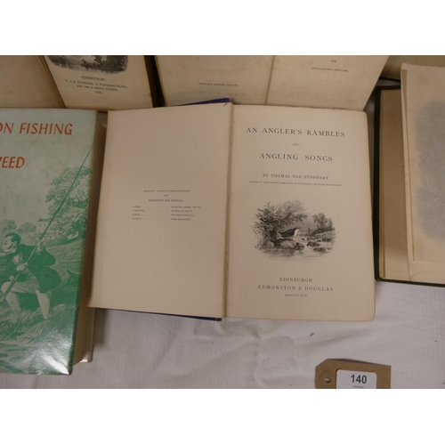 140 - STODDART THOMAS TOD.  The Angler's Companion to the Rivers & Lochs of Scotland. Eng. f... 