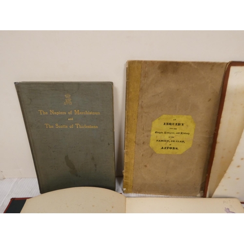 153 - AITON WILLIAM.  An Inquiry into the Origin, Pedigree & History of the Family, or Clan,... 