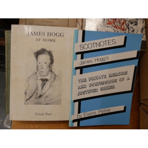 158 - HOGG JAMES, The Ettrick Shepherd.  A carton of works by or re. James Hogg.... 