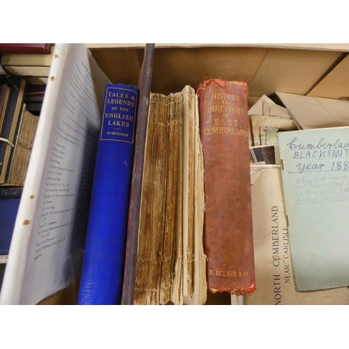 201 - Cumbria - Books & Ephemera.  A carton of various incl. directories (poor cond.), agric... 