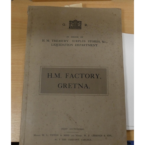 202 - Property Sale Particulars.  H.M. Factory Gretna ... Embracing the Modern Townships of Gret... 