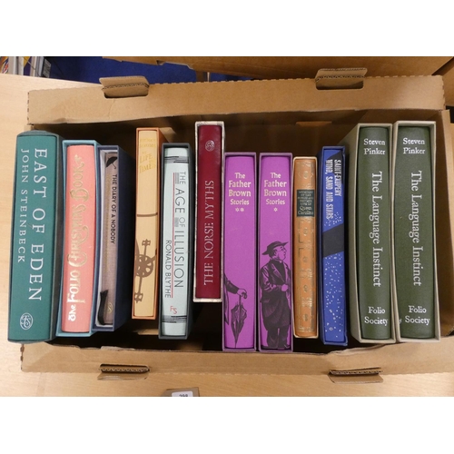 298 - Folio Society.  12 various vols. mainly in slip cases.