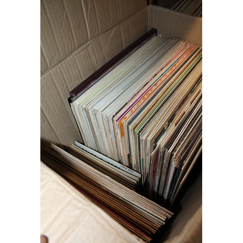 229 - Two boxes containing classical records to include Mozart, Chopin, Strauss, etc.