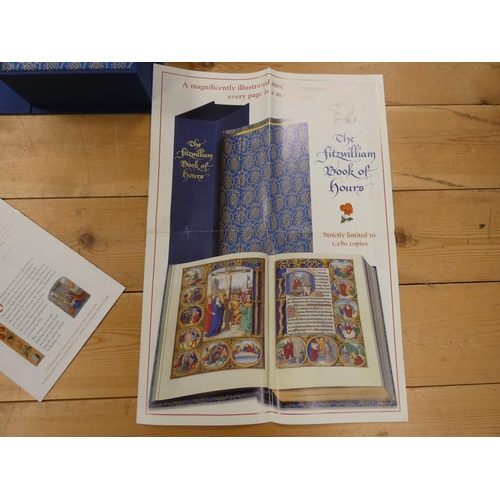 315 - Folio Society.  The Fitzwilliam Book of Hours. Ltd. ed. 841/1200. Facsimile vol. & text vol. in ... 