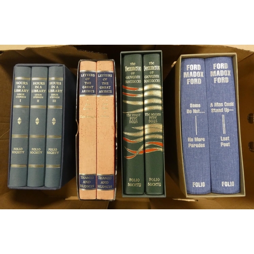 318 - Folio Society.  Boccaccio, The Decameron. 2 vols. in slip case; also 2 other Folio sets &a... 