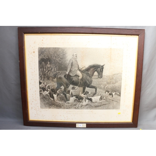 400 - AFTER JOHN CHARLTON, Colonel John A Cowen, engraving, 53cm x 71cm, oak frame 87cm x 105cm, and 3 oth... 