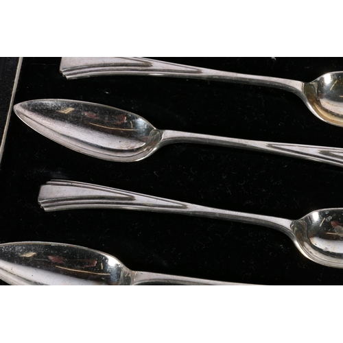 122C - 5 boxes of EPNS including coffee bean spoons, butter forks with mother of pearl handles, etc. 