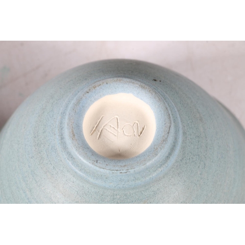 51 - Studio Pottery to include lustre ware, a ribbed vase by Jackie Walton, etc.