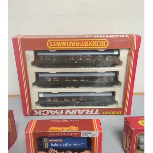 161 - Hornby Railways. Collection of 00 gauge engines and rolling stock to include an R369 BR Diesel class... 