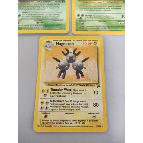 32B - Pokemon Trading Card Game. Folder of cards comprising of base, fossil and jungle sets. also to inclu... 