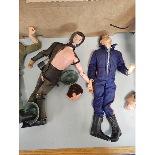 63 - 1960s/70s G.I Joe and Action Man components and figures to include a 1964 Palitoy / Hasbro G.I Joe S... 