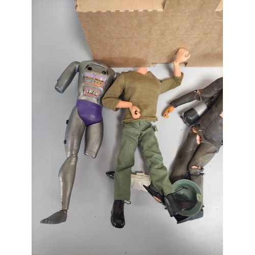 63 - 1960s/70s G.I Joe and Action Man components and figures to include a 1964 Palitoy / Hasbro G.I Joe S... 