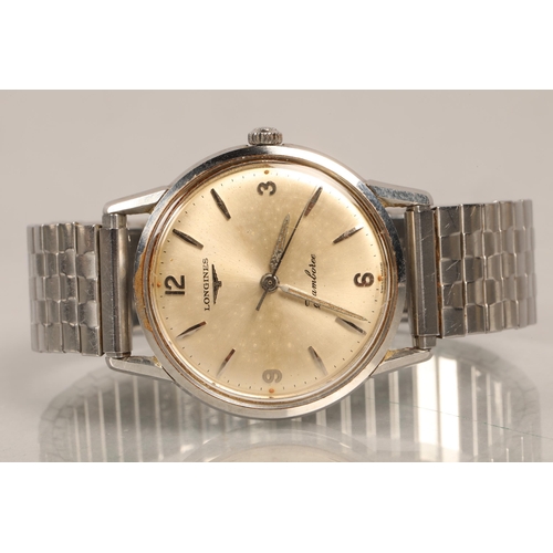 141 - Longines Jamboree watch, with stainless steel expandable strap and original box.