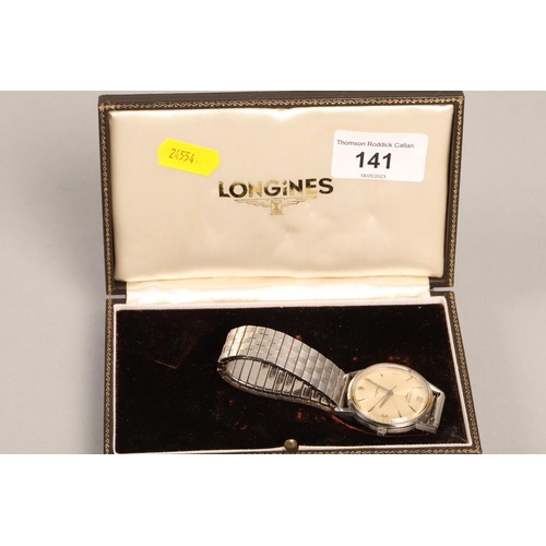 Longines Jamboree watch with stainless steel expandable strap and