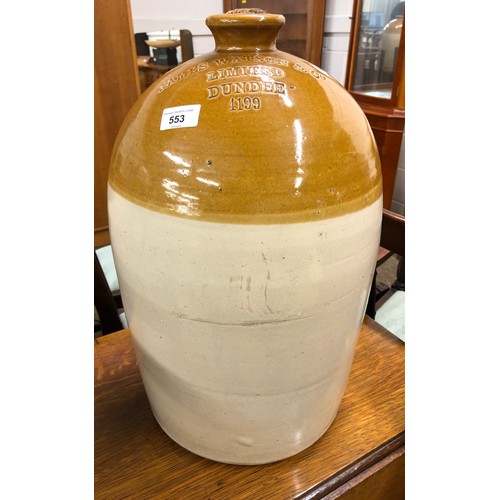 553 - Large stoneware flagon by James Watson & Co., Dundee, #4199, 51cm high.