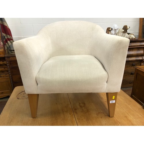 591 - Contemporary cream tub chair from Next.