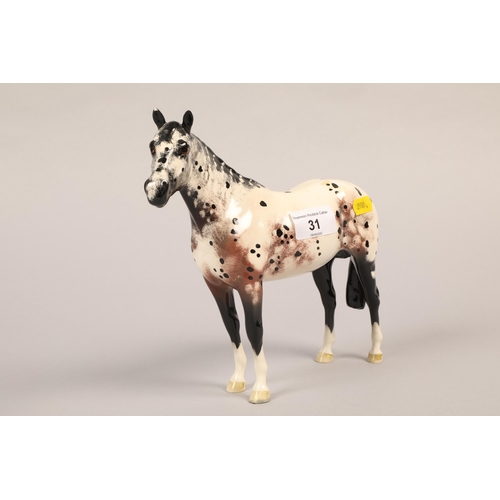 31 - Beswick Appaloosa horse.