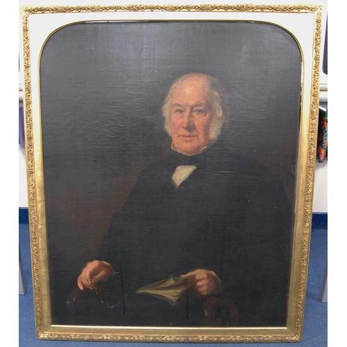 320 - Late 19th/Early 20th Century British SchoolPortrait of a gentleman, half length, with spectacle... 