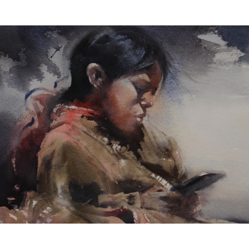 332 - Evaristo Callo Anco (Peruvian, b. 1960)Dos CultulasSigned, watercolour, 23cm x 37.5cm.This artist ha... 