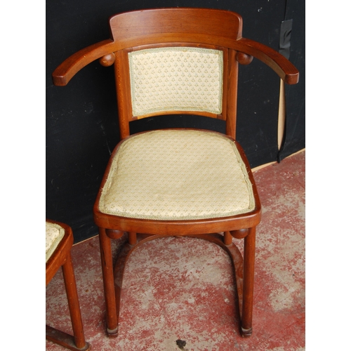 360 - In the Manner of Josef Hoffmann (Austrian)Pair of bentwood chairs for Jacob & Josef (J & J) ... 