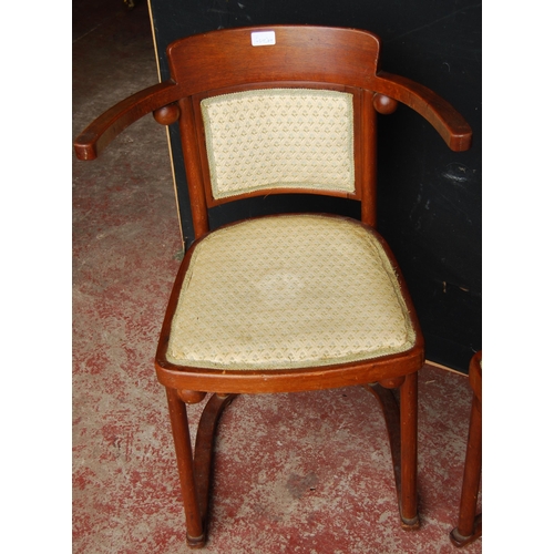 360 - In the Manner of Josef Hoffmann (Austrian)Pair of bentwood chairs for Jacob & Josef (J & J) ... 