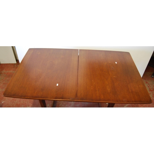 378 - Mid-20th century teak dining room suite comprising a sideboard, extending dining table, 76cm high, 1... 