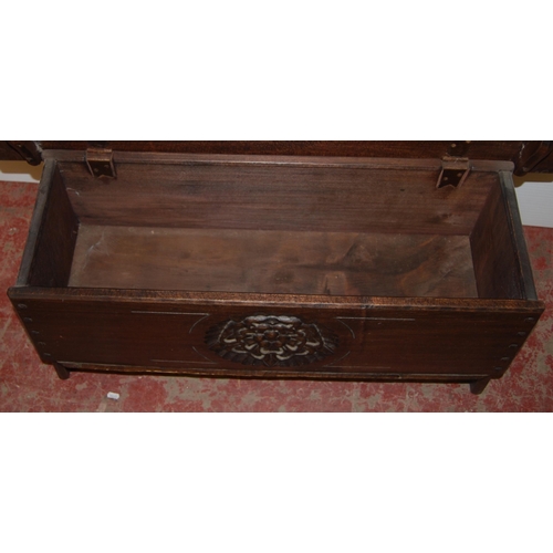 382 - Jack Grimble of CromerOak blanket chest inscribed 'Jack Grimble' to the reverse of the hinged top, c... 