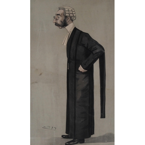 300 - Group of ten Vanity Fair 'Spy' lithographs of courtroom figures, titled 'Sir Edward', 'An Arbitrator... 