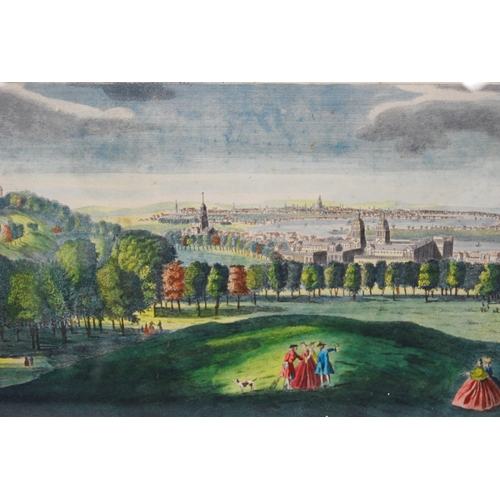 301 - 'View of London from Greenwich Park', hand-coloured aquatint and etching, c. 1815, engraved for The ... 