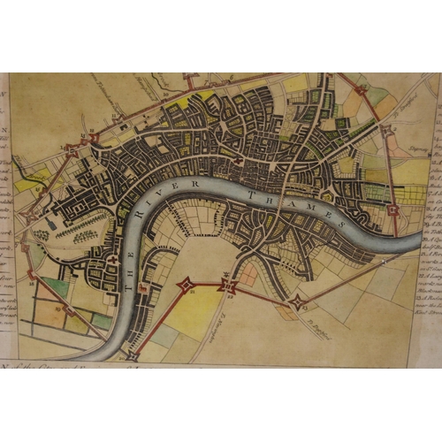 301 - 'View of London from Greenwich Park', hand-coloured aquatint and etching, c. 1815, engraved for The ... 