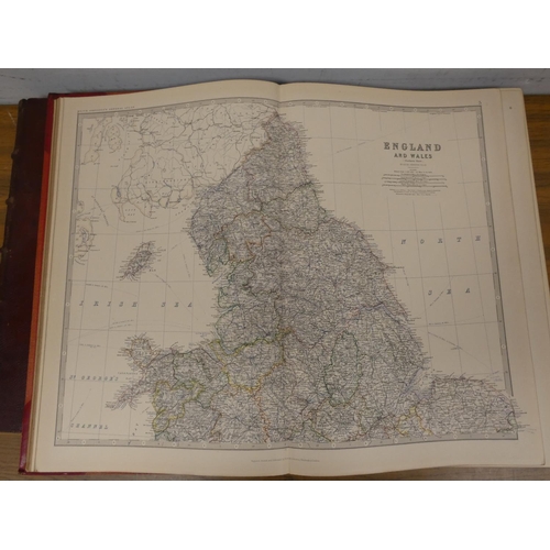 11 - JOHNSTON W. & A. K. (Pubs).  The Royal Atlas of Modern Geography. Good, mainly double page, eng.... 