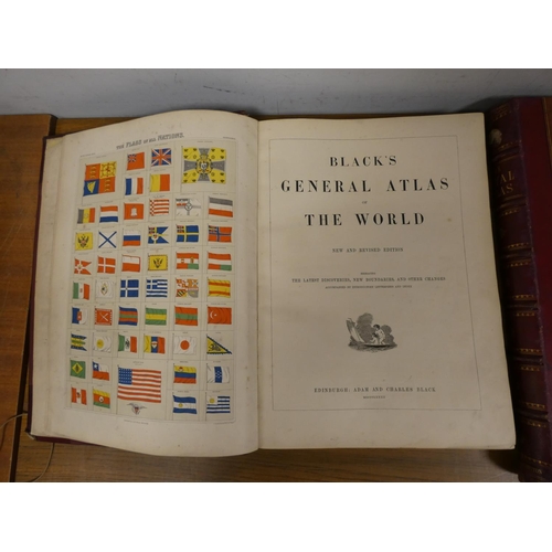 11 - JOHNSTON W. & A. K. (Pubs).  The Royal Atlas of Modern Geography. Good, mainly double page, eng.... 