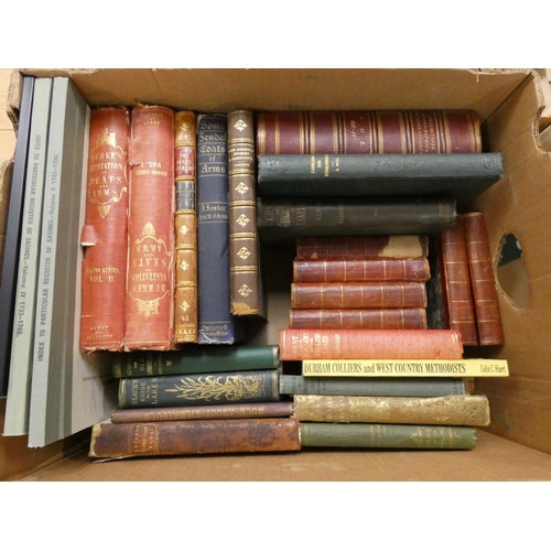 68 - Collectanea Topographica et Genealogica.  Vols. 3 & 4 bound together. Half maroon moro... 