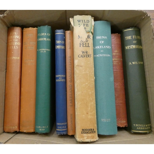 70 - Cumberland & Westmorland.  9 vols. mainly re. field sports & natural history.... 