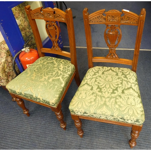 98 - Pair of Victorian parlour chairs.