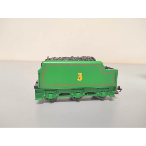 136 - Hornby. Thomas and Friends 00 gauge model 4-6-0 locomotive and tender, 'Henry the Green Engine' DCC ... 