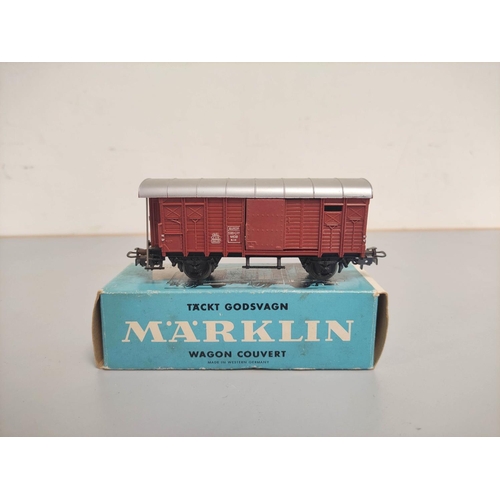 144 - Marklin Railways. Collection of 00 gauge engines, rolling stock and track comprising of TM800 locomo... 